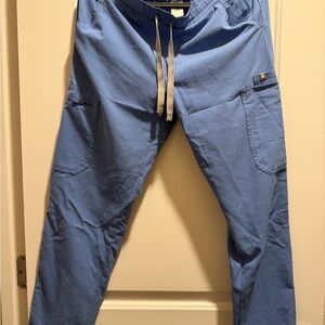 Figs Ciel Blue Scrub Pants